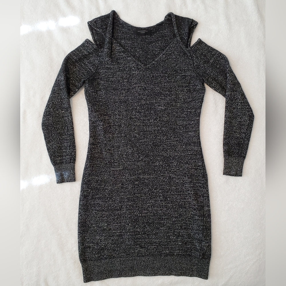 AllSaints Neri Twist Dress Size Medium